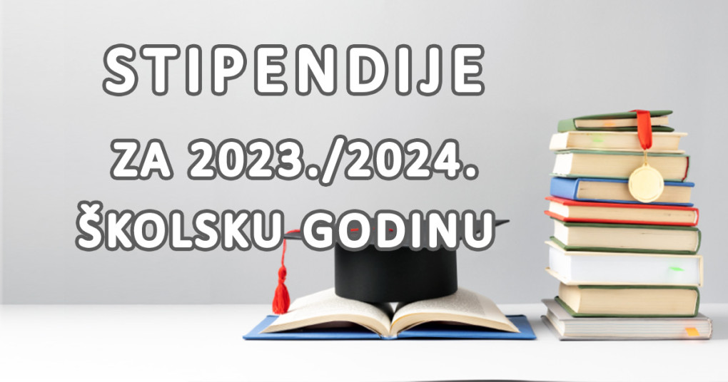 Otvoren natječaj za dodjelu stipendija darovitim učenicima srednjih škola za školsku godinu 2023./2024. 